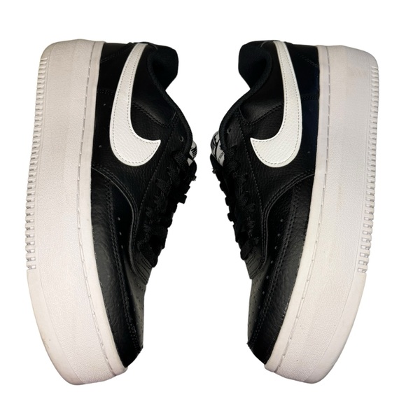 Nike Court Vision Alta Leather Black and White platform Sneakers womens shoes 11 - Picture 3 of 13